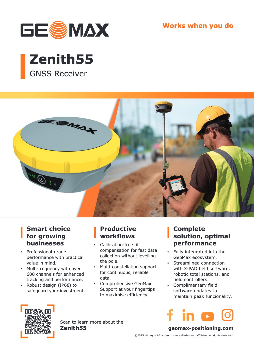 Корица на брошурата на GeoMax Zenith55